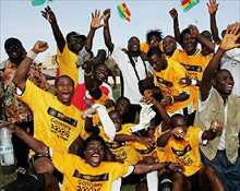 Pogo in Togo, Jubel in Ghana: Beide Mannschaften haben sich erstmals fr eine WM qualifiziert.
